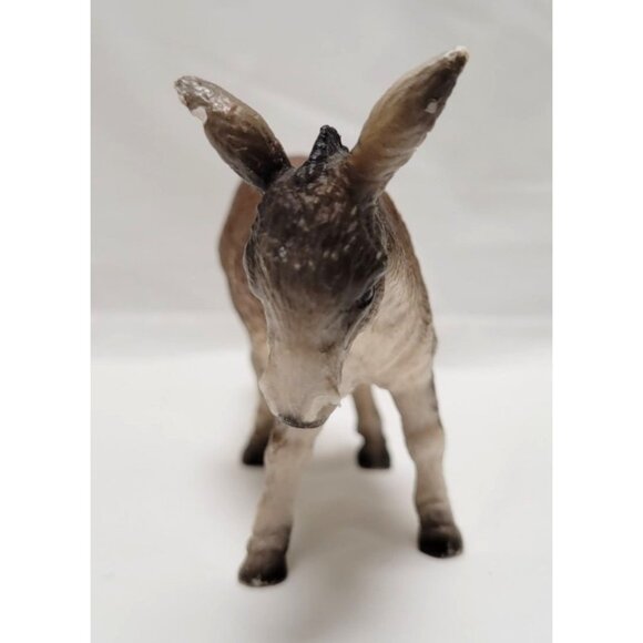 Vintage 1989 Schleich Hand-Painted Resin Donkey Figurine Toy 13212 - READ - Picture 2 of 9